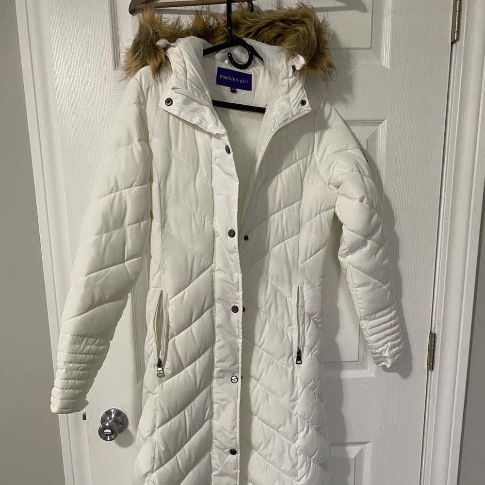 Long mid calf length winter coat